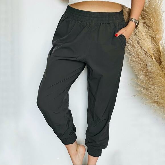 OLD NAVY Grey Olive Green High Rise Sweatpants Sweats Joggers Pants Pockets L - Picture 4 of 10